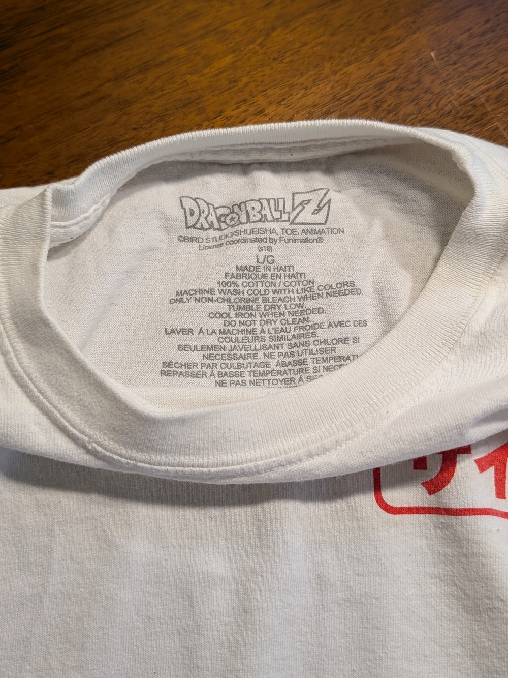 Dragon Ball Z White Graphic Long Sleeve Tee